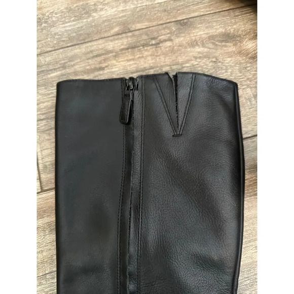 Cole Haan Grand.OS Leather Lugg Sold Heel Tall Boots Size 8B - Picture 8 of 8